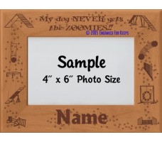 Agility Zoomies Personalized Picture Frame